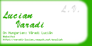 lucian varadi business card