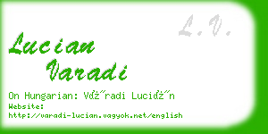 lucian varadi business card